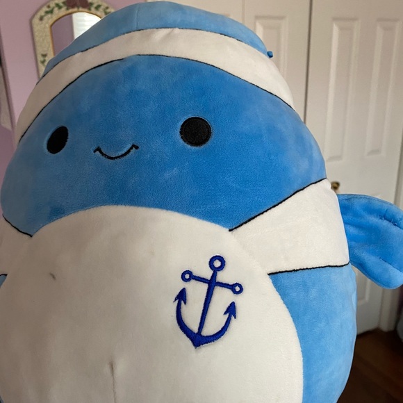 Ricky squishmallow 12” blue clownfish with anchor - Picture 3 of 6